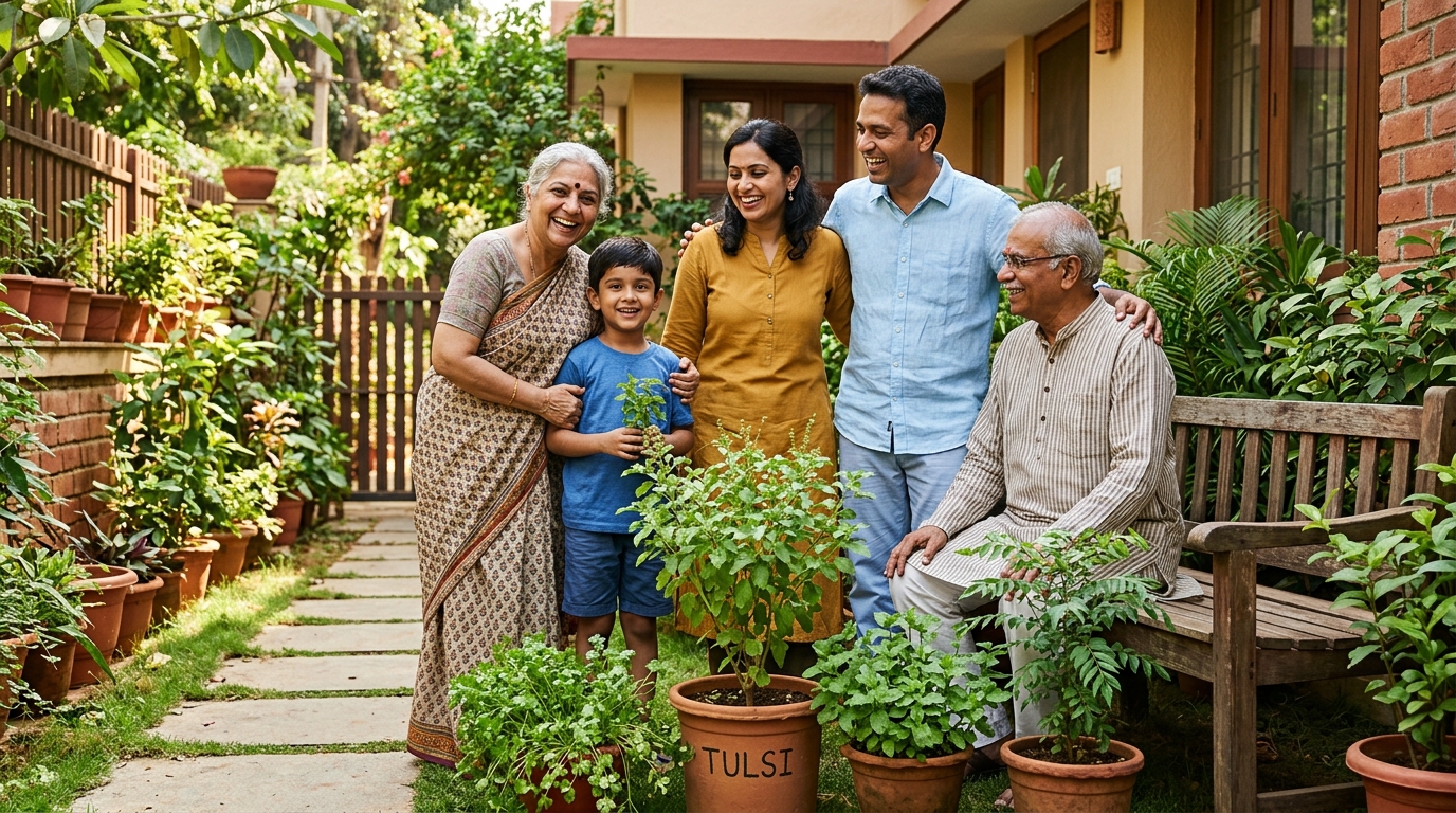 Indian Multi-Generational Family Wellness